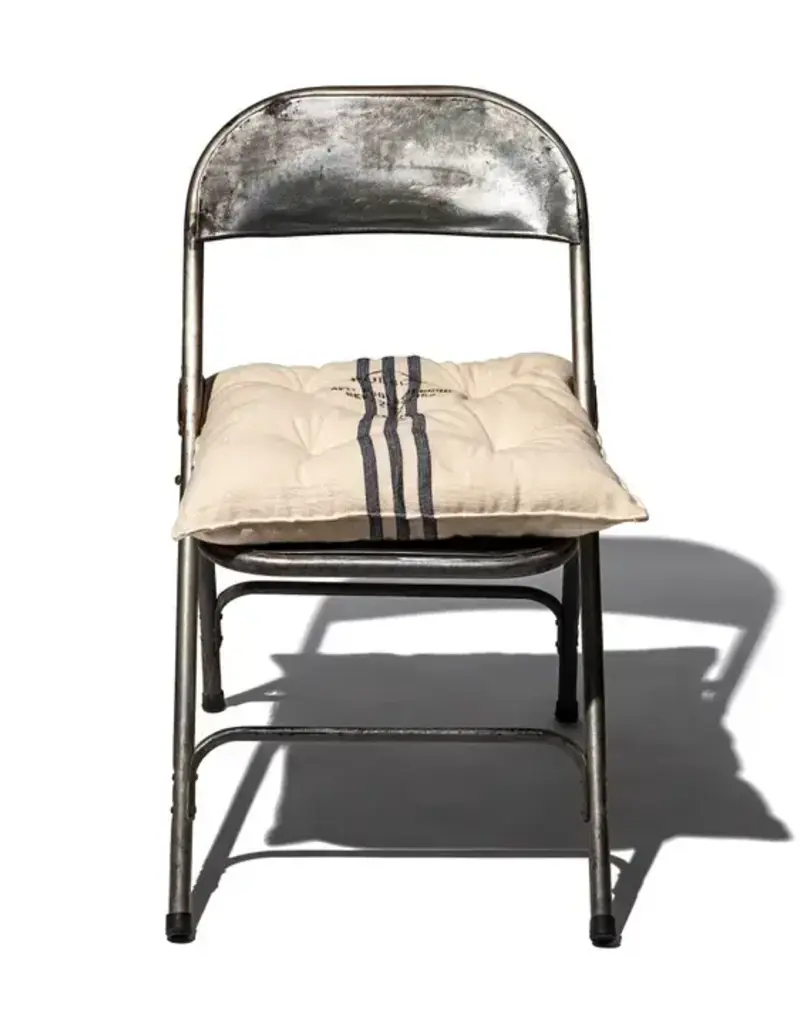 French Navy Seat Cushion - Square 18.8 x 18.8