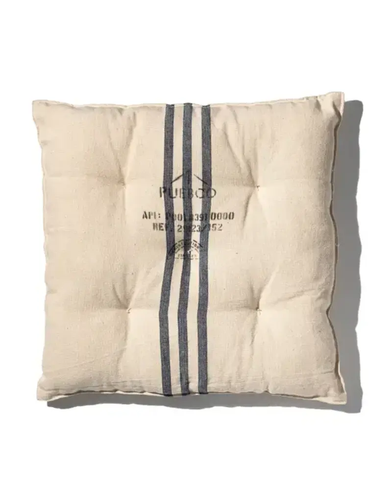French Navy Seat Cushion - Square 18.8 x 18.8