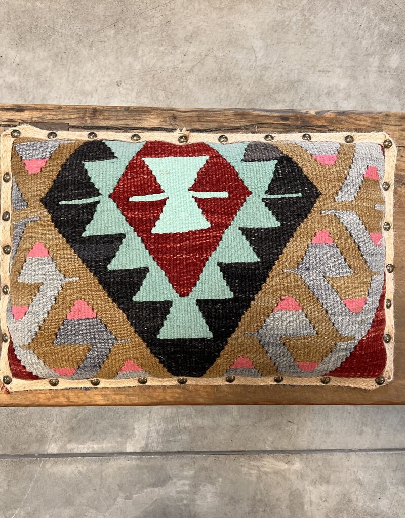 Foot Stool Bench with Vintage Kilim Uphostery SMALL - RT 10/25