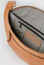 Desiree Maxi Bum Bag in Wild Oak Soft Grain Leather - 2 Straps: Checkered & Soft Oak