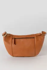 Desiree Maxi Crossbody Bag in Wild Oak Soft Grain Leather - 2 Straps: Checkered & Soft Oak