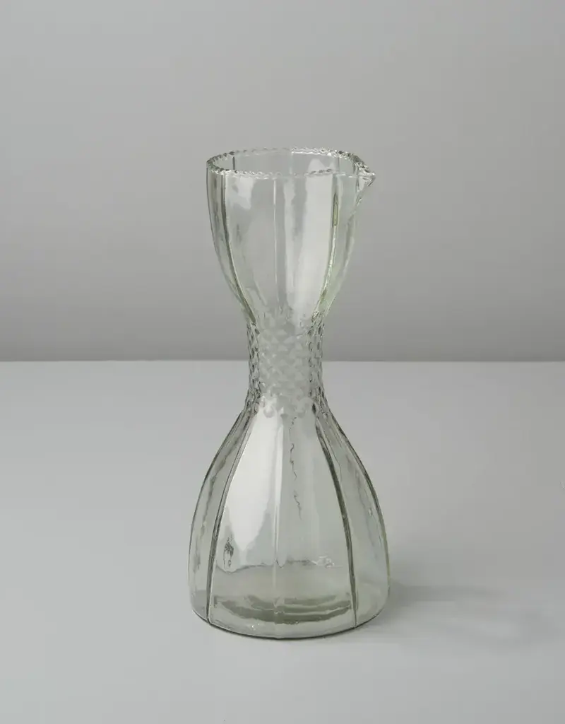 Ruffle Glass Bell Carafe