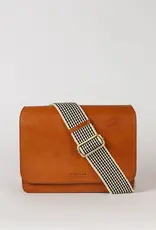 Midway Full-Size Bag / Cognac Classic Leather / Checkered & Leather Strap