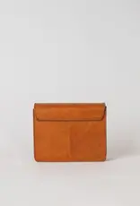 Midway Mini Clutch / Cognac Classic Leather / Checkered & Leather Strap