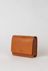 Midway Mini Clutch / Cognac Classic Leather / Checkered & Leather Strap