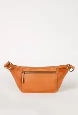 Desiree Crossbody Bum Bag in Wild Oak Soft Grain Leather with both Adjustable Strap and Webbing Strap