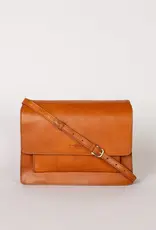 Austin Full-Size Bag in Cognac Classic Leather w/ Wide Leather and Thin Straps