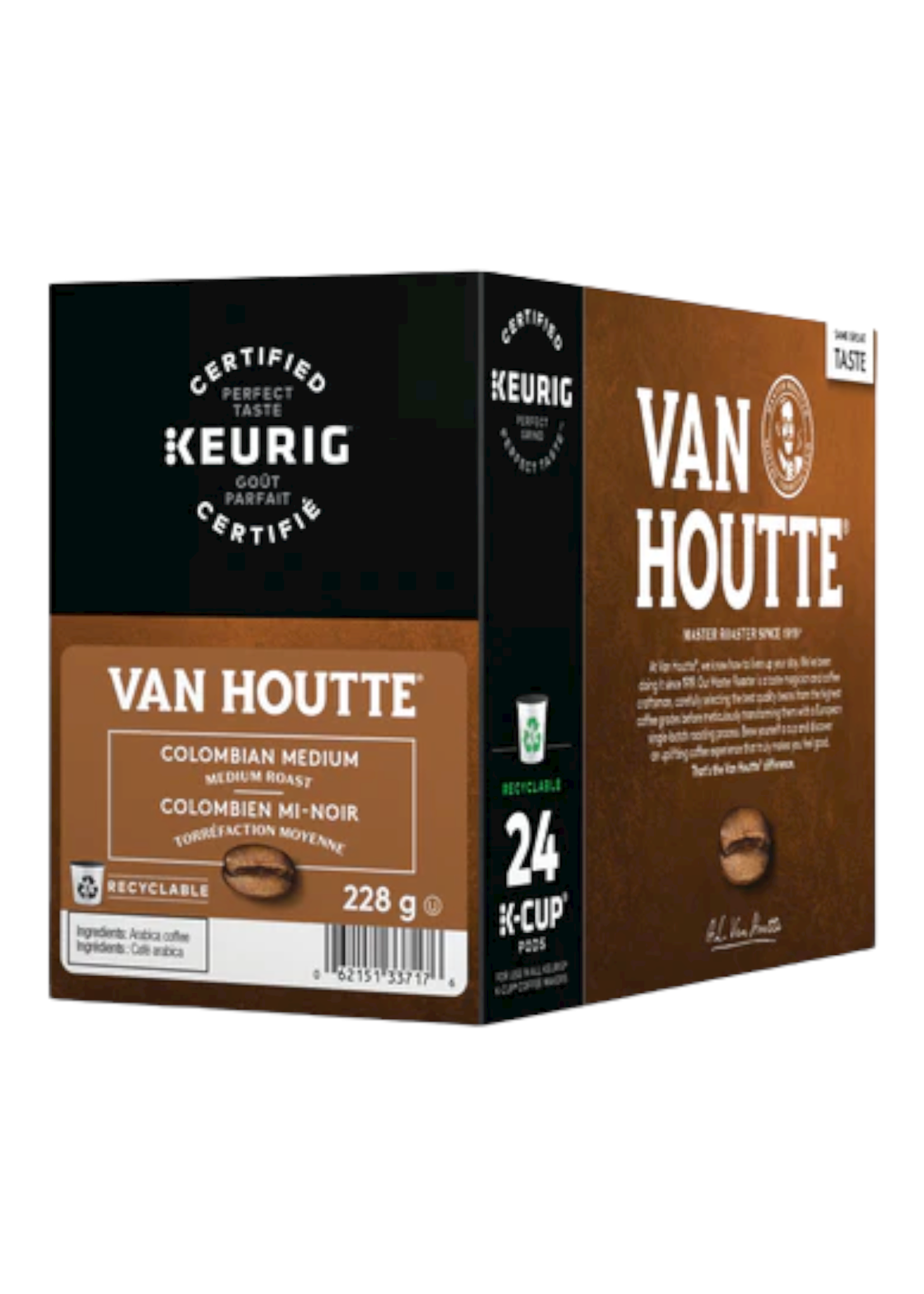 Van Houtte Café K-Cup Van Houtte, Colombien mi-noir, boîte de 24