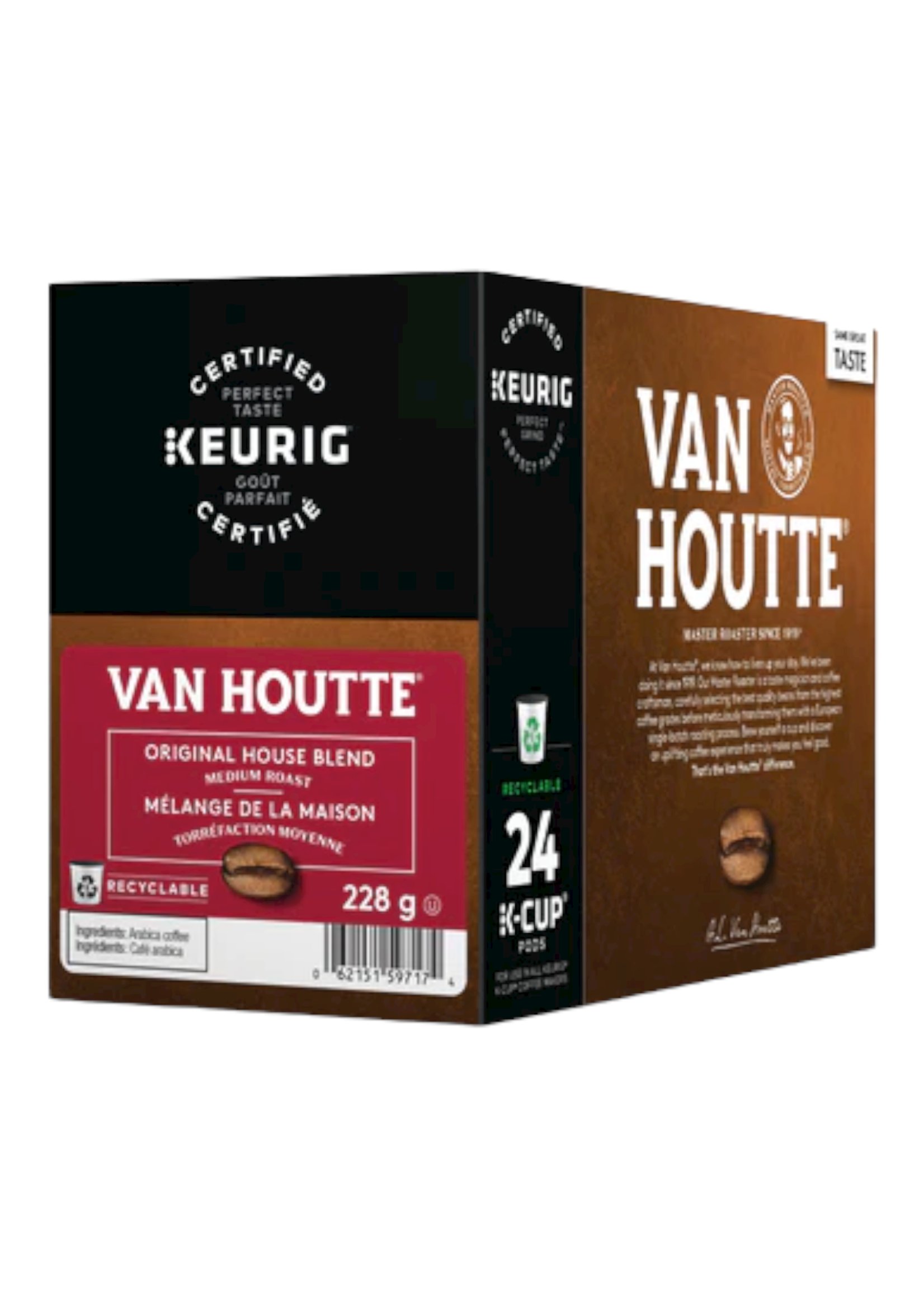 Van Houtte Café K-Cup Van Houtte, Mélange maison torréfaction moyenne, boîte de 24