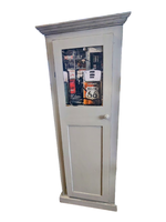 Armoire déco route  24l x 61h x 16p grise