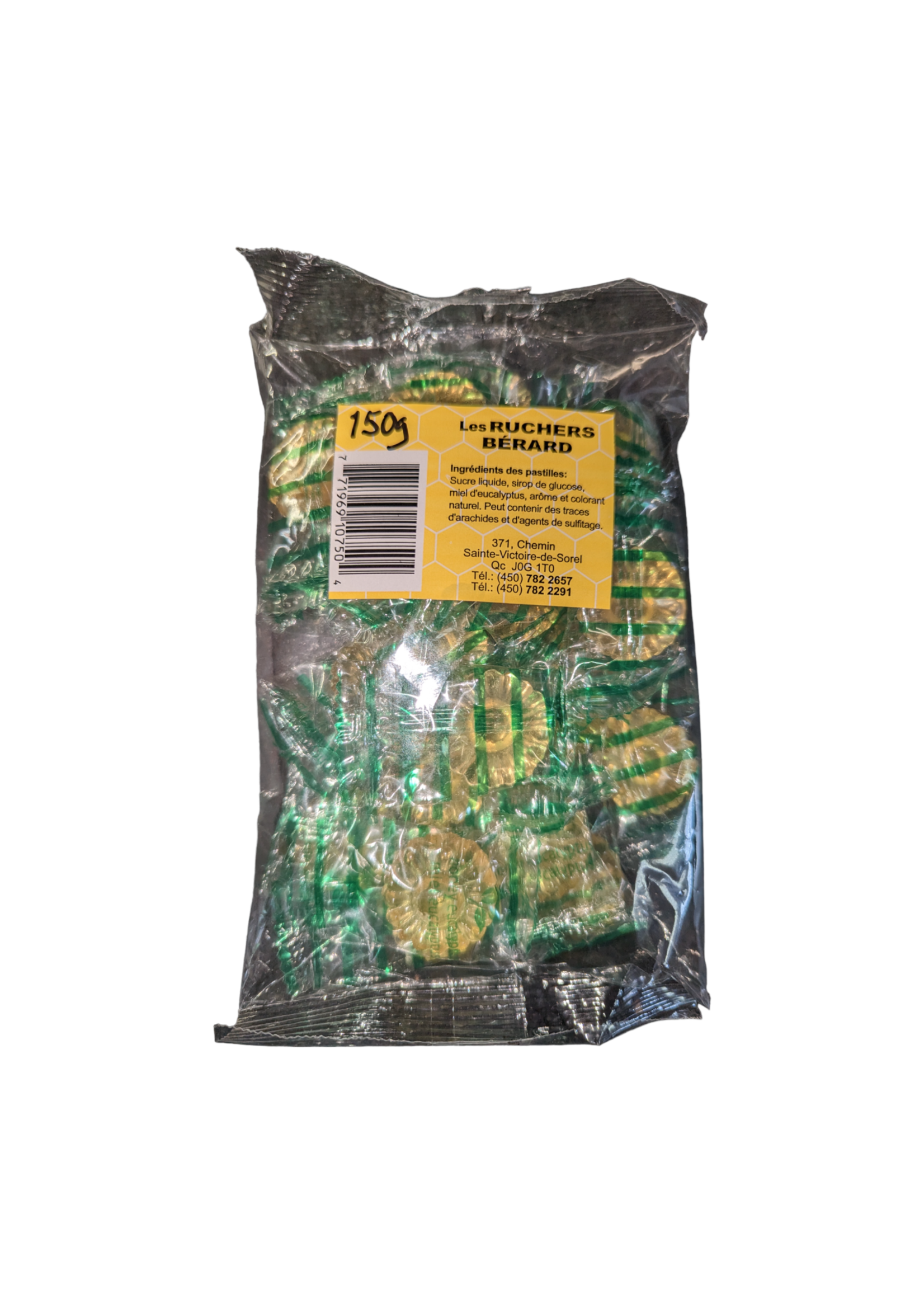 Miel pur Les Ruchers Bérard -Bonbon  a  l eucalyptus 150g