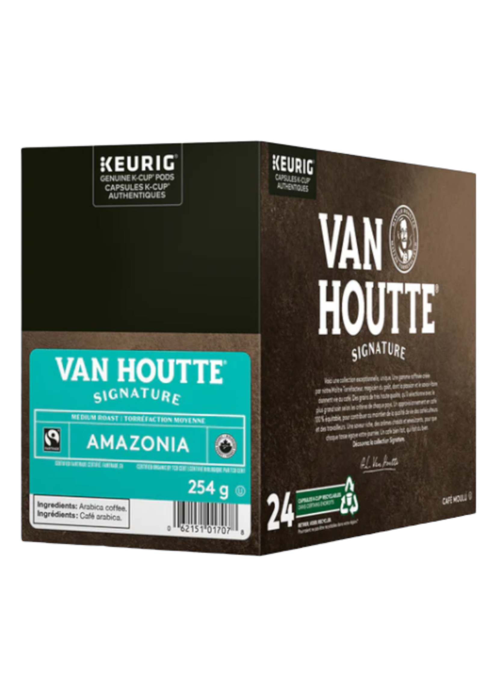 Van Houtte Café K-CUP Van Houtte,  Amazonia, boite de 24