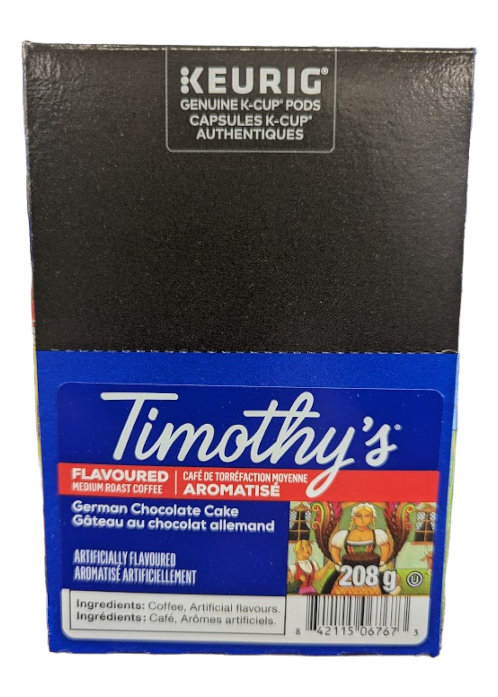 Timothy's Café K-Cup Timothy's,  Gâteau au chocolat Allemand, boite de 24