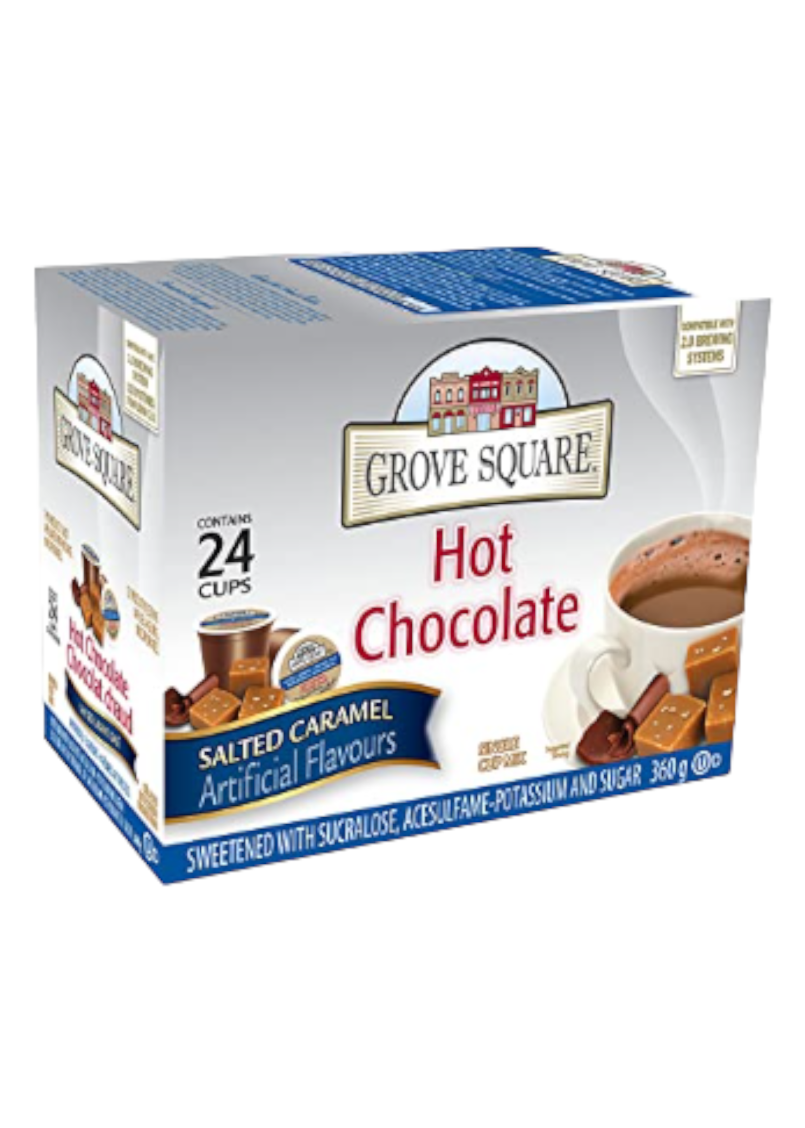 Grove square Chocolat chaud K-Cup  Grove Square Caramel Salé, boite de 24