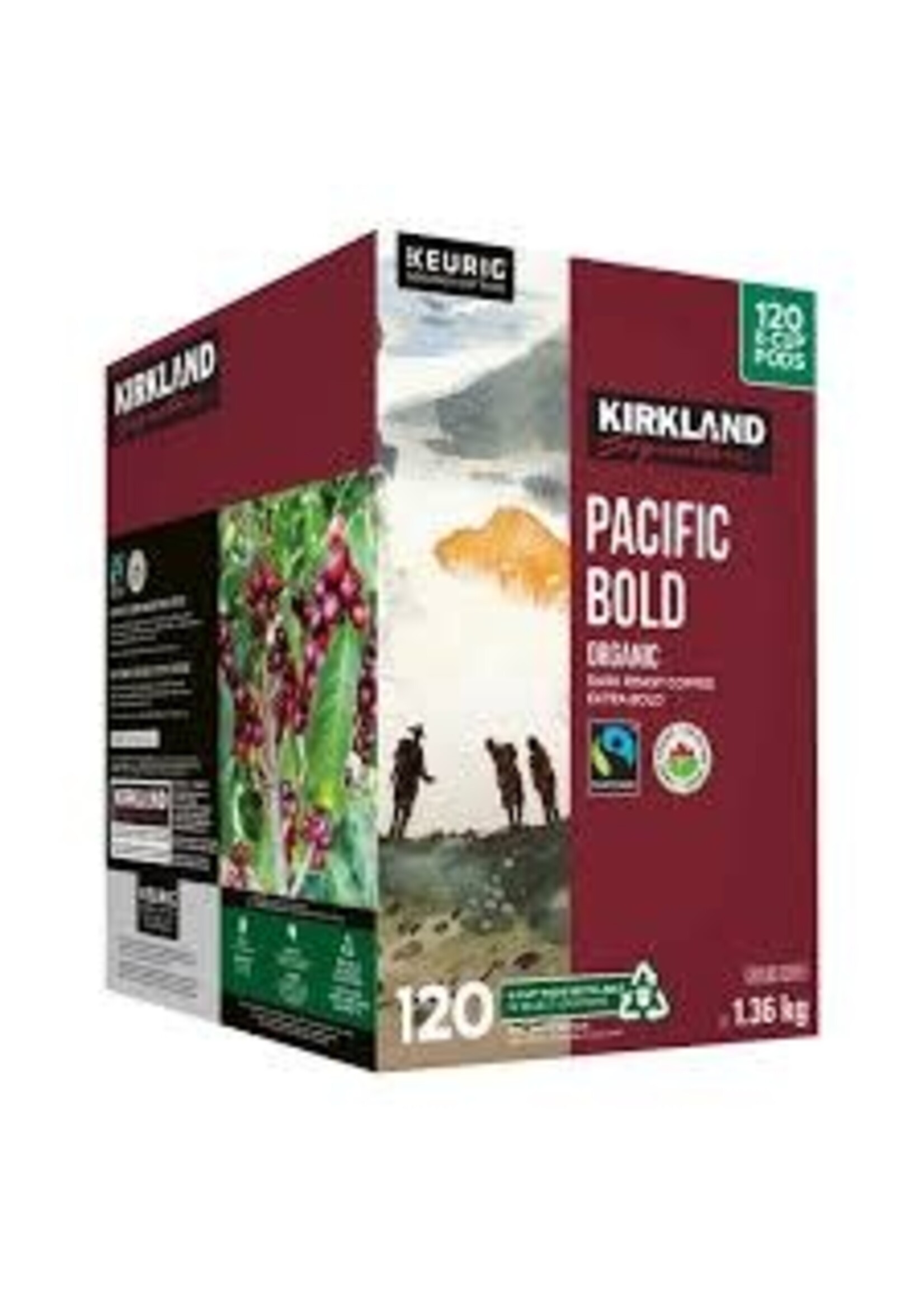 Kirkland Café K-Cup Kirkland  Pacifique intense boite  de 120