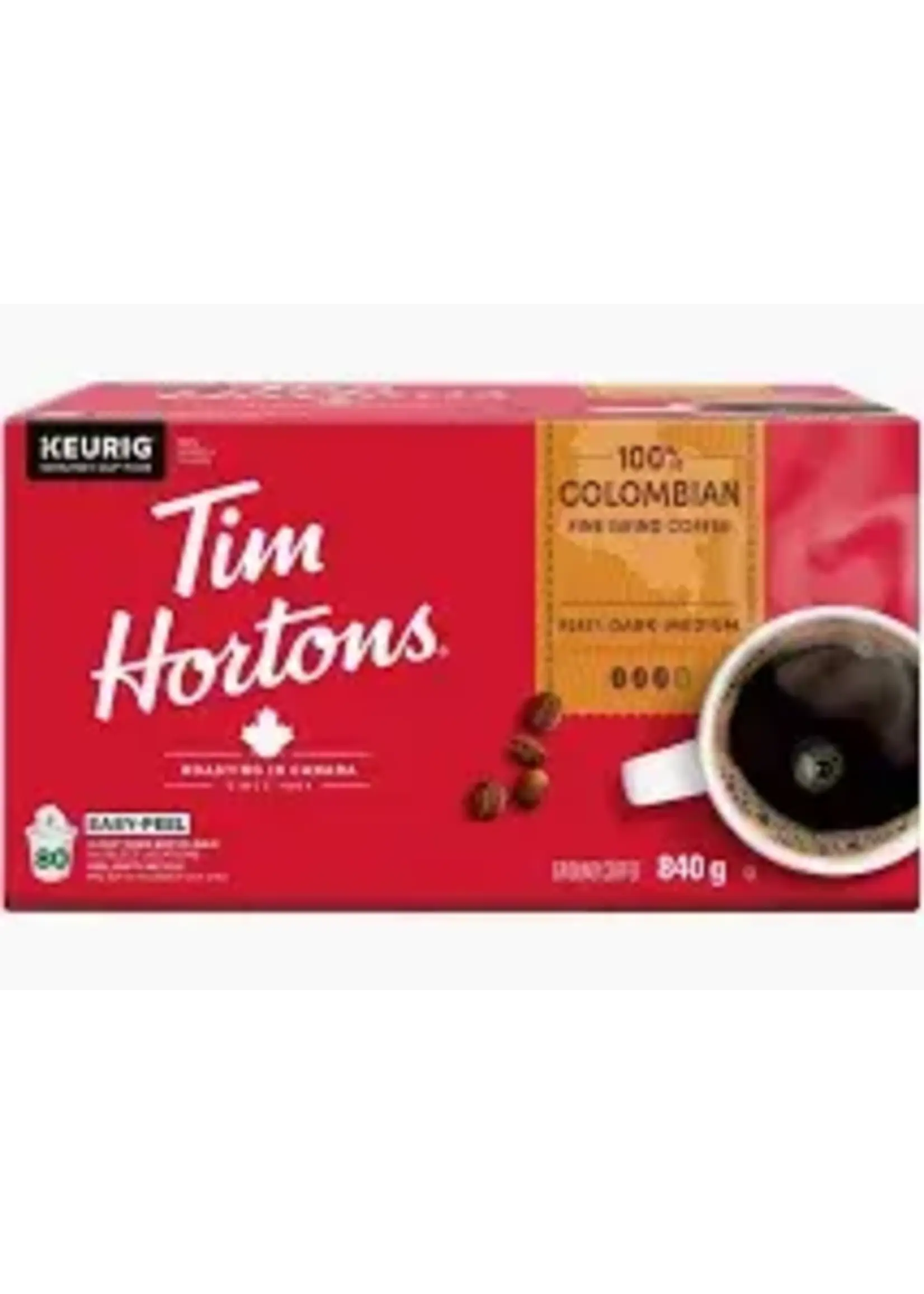 Tim Hortons Café K-Cup Tim Hortons colombien boite de 80