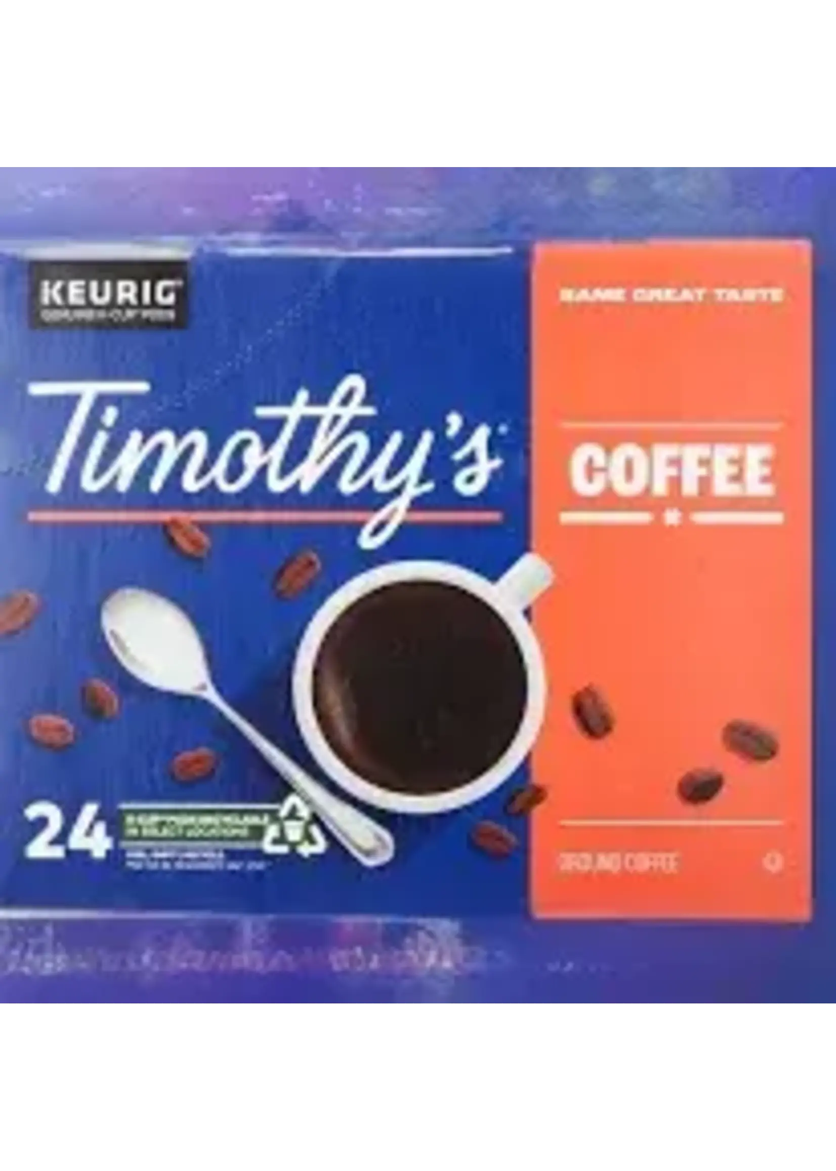 Timothy's Café K-Cup Timothy's Vanille Francaise boite de 24