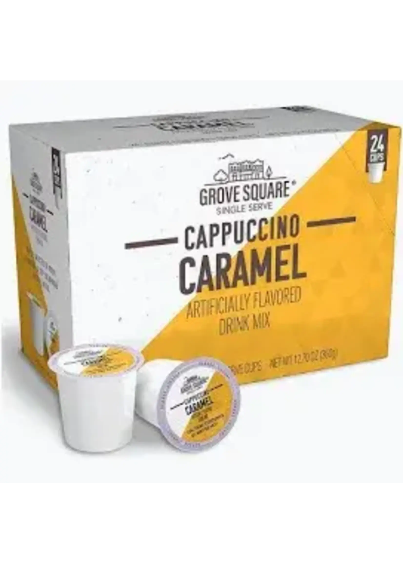 Grove square Chocolat chaud K-Cup Grove Square Cappuccino Caramel boite de 24