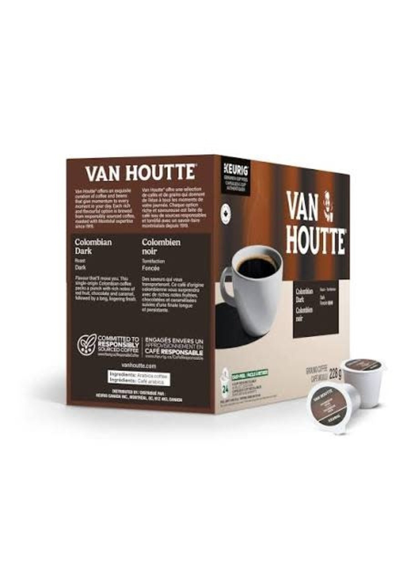 Van Houtte Café K-Cup Van Houtte, Colombien noir, boîte de 24