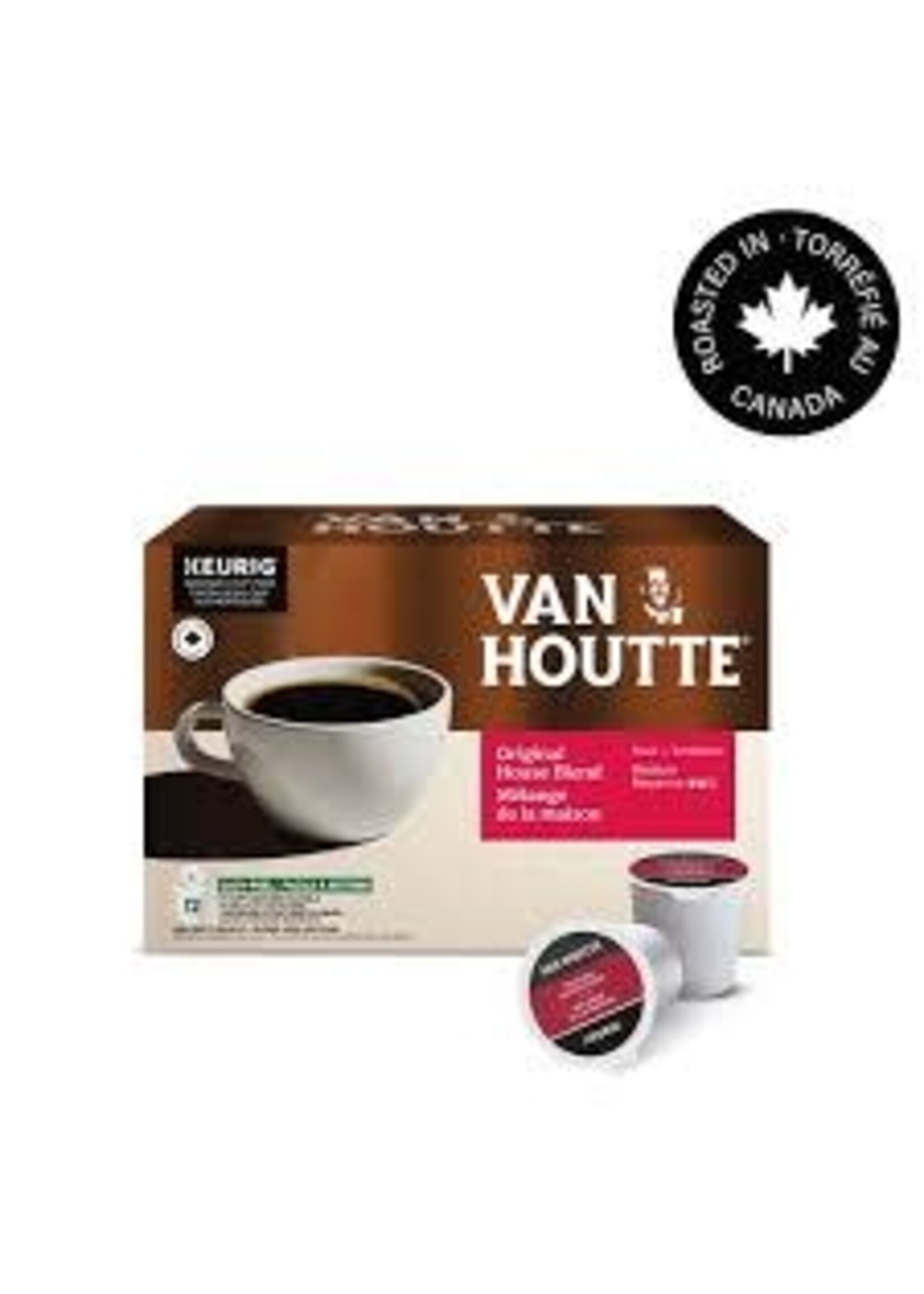 Van Houtte Café K-Cup Van Houtte, Mélange maison torréfaction moyenne, boîte de 24