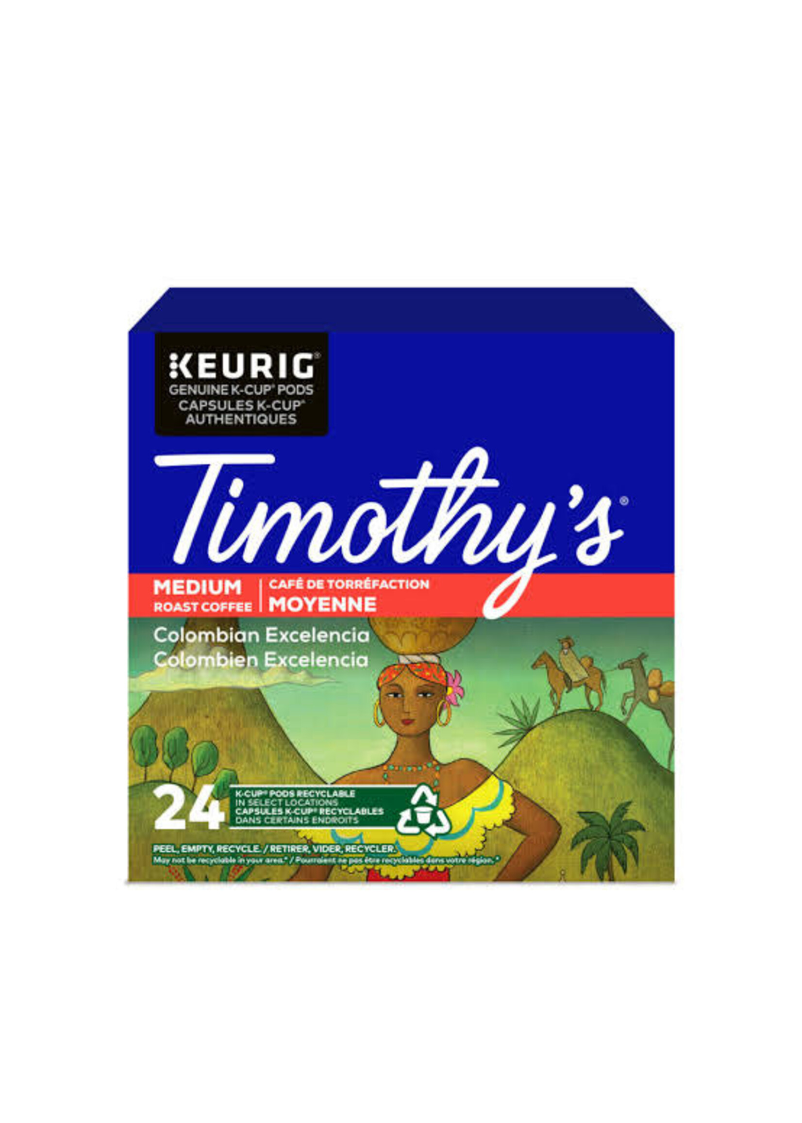 Timothy's Café K-Cup Timothy's Colombien Excelencia, boite de 24
