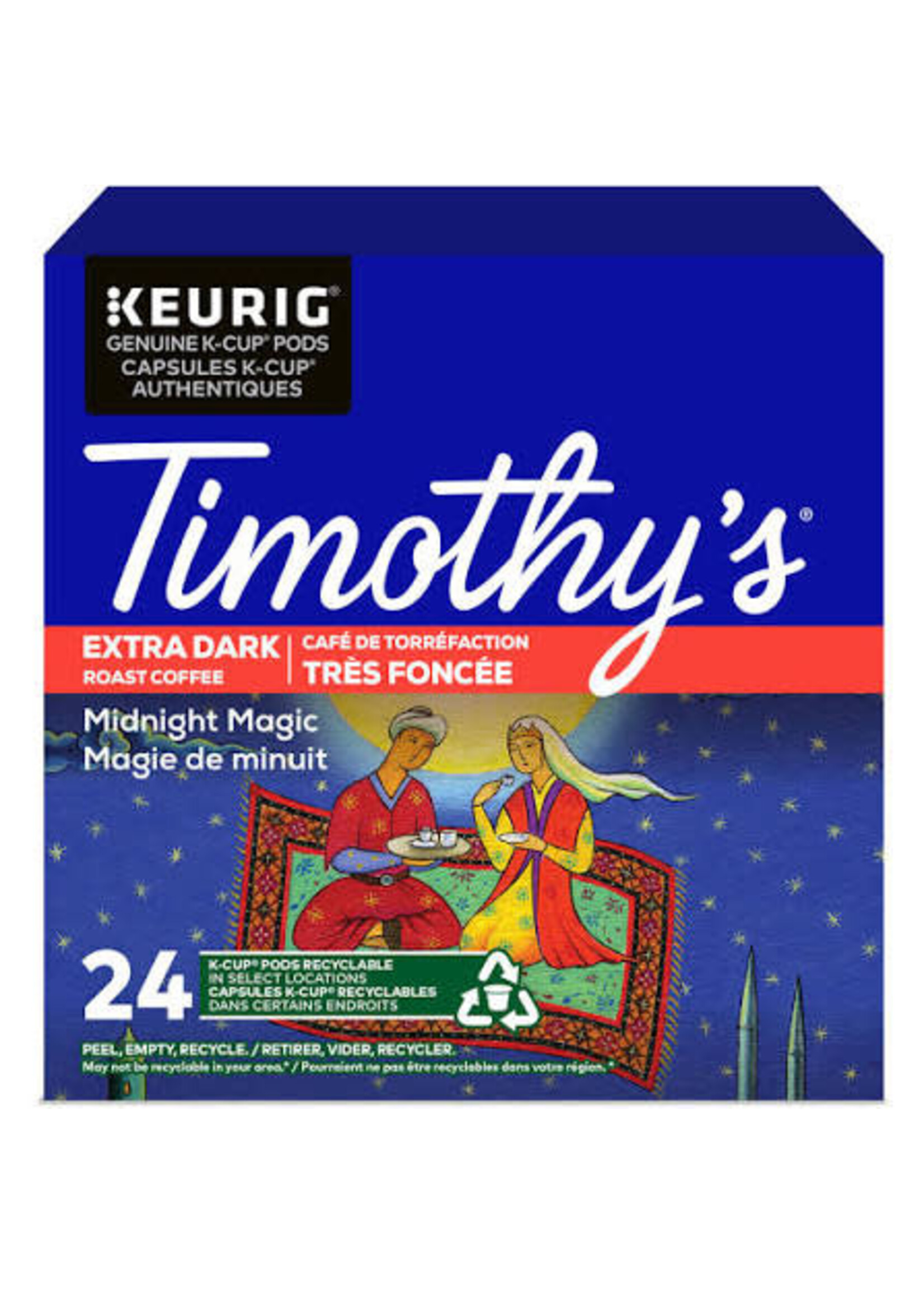 Timothy's Café K-Cup Timothy's, Magie de Minuit, boite de 24