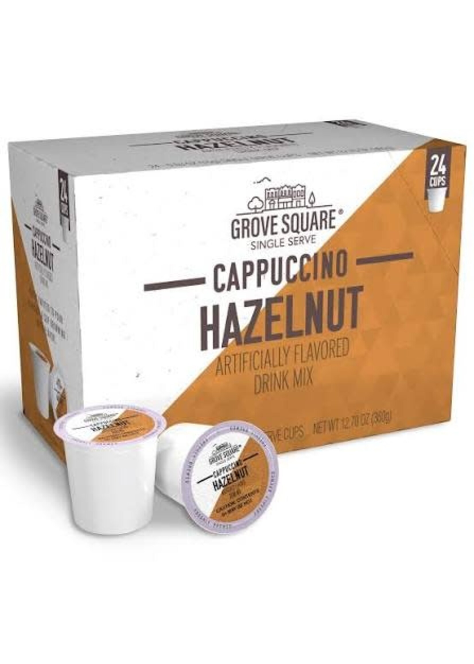 groove square Chocolat chaud K-Cup  Grove Square Capuccino Noisette, boite de 24