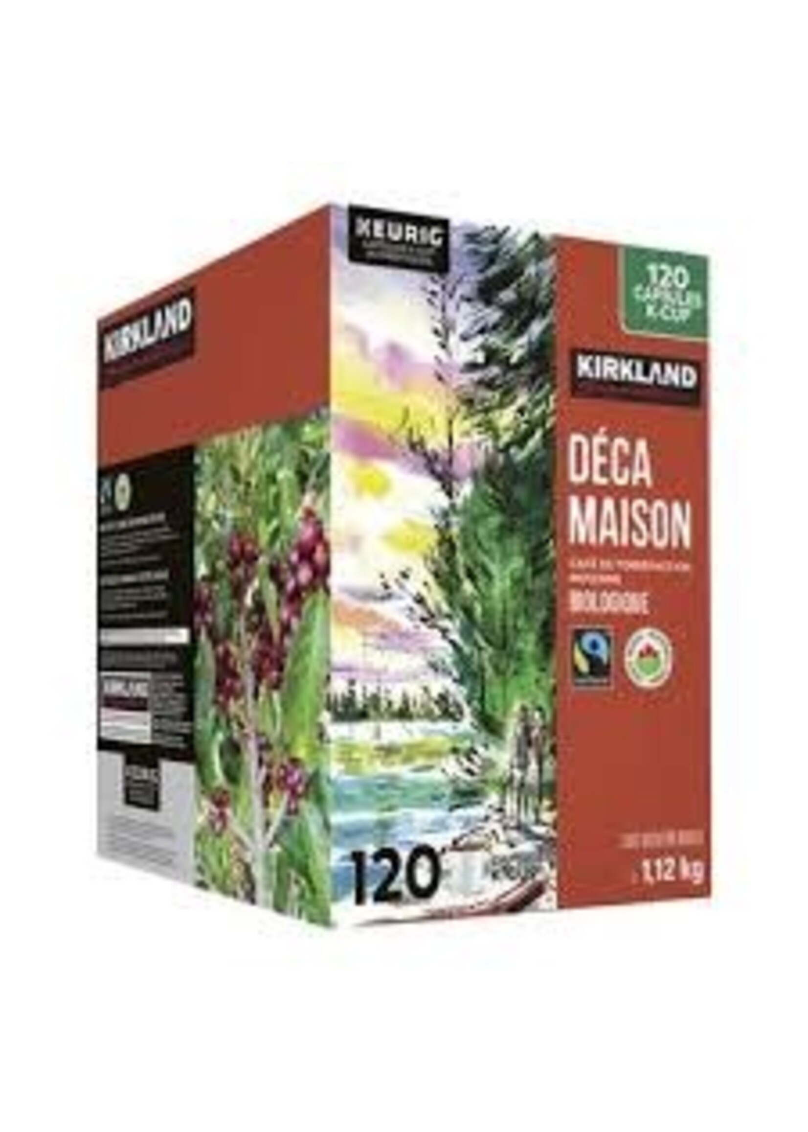 Kirkland Café K-Cup Kirkland Déca maison boite de  120