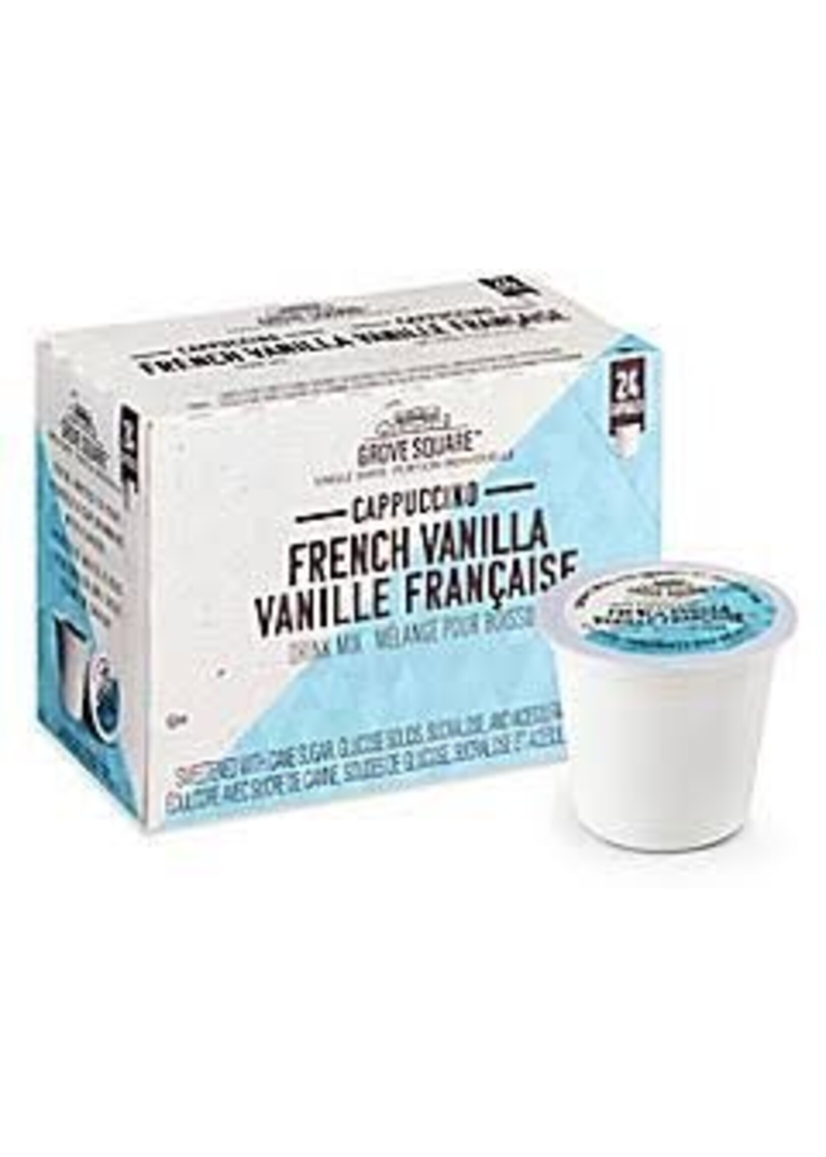 Grove square Chocolat chaud K-Cup Grove Square Cappuccino Vaniile Francaise boite de 24