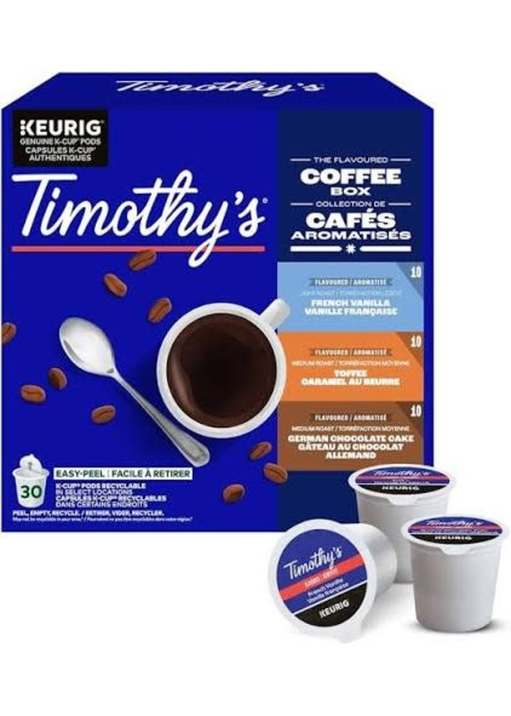 Café Keurig boite de 30 cups mélangés plus de 100 variétés  ( sur produits sélectionnés)