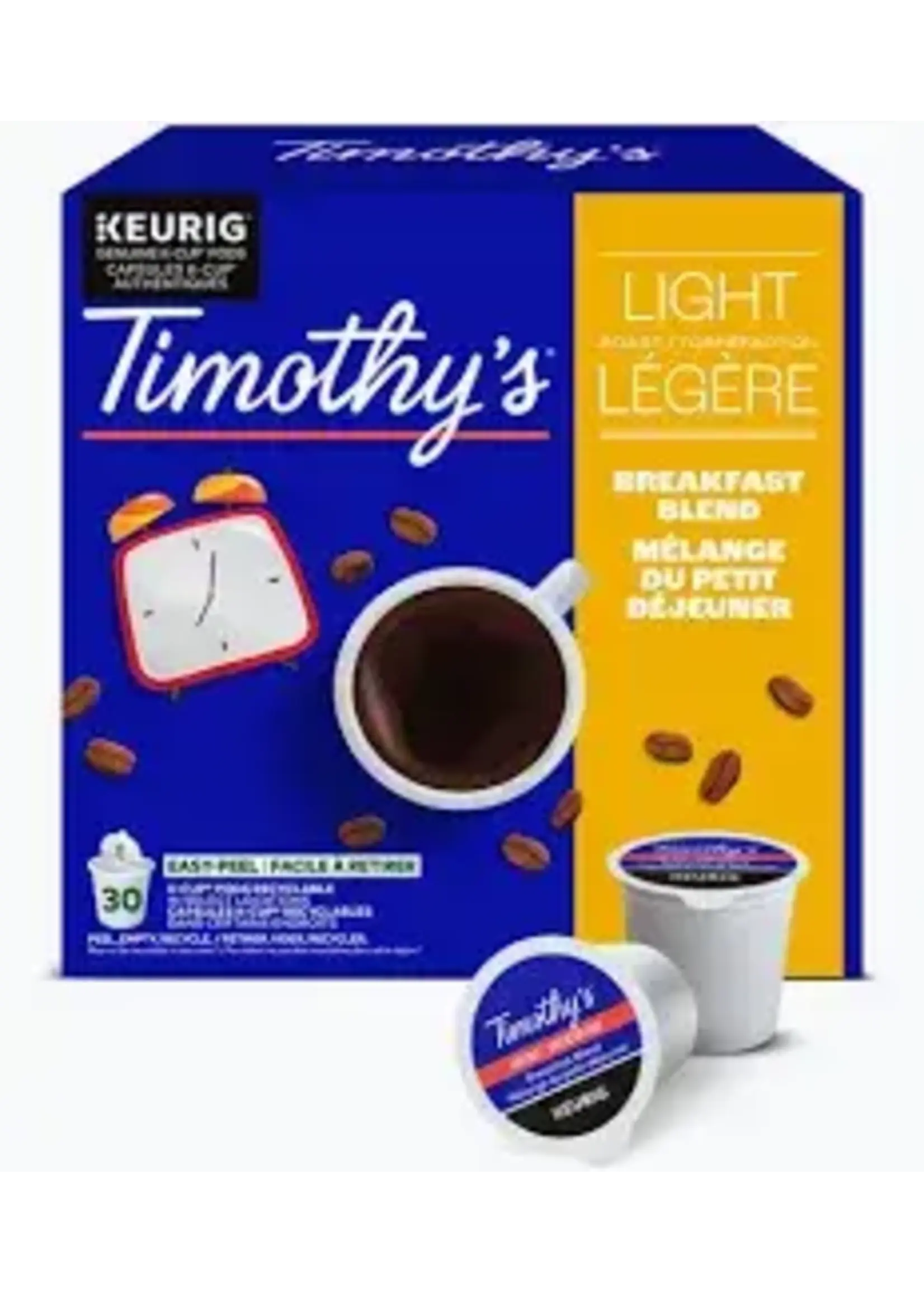 Timothy's Café K-Cup Timothy's Mélange du petit Déjeuner, boite de 24