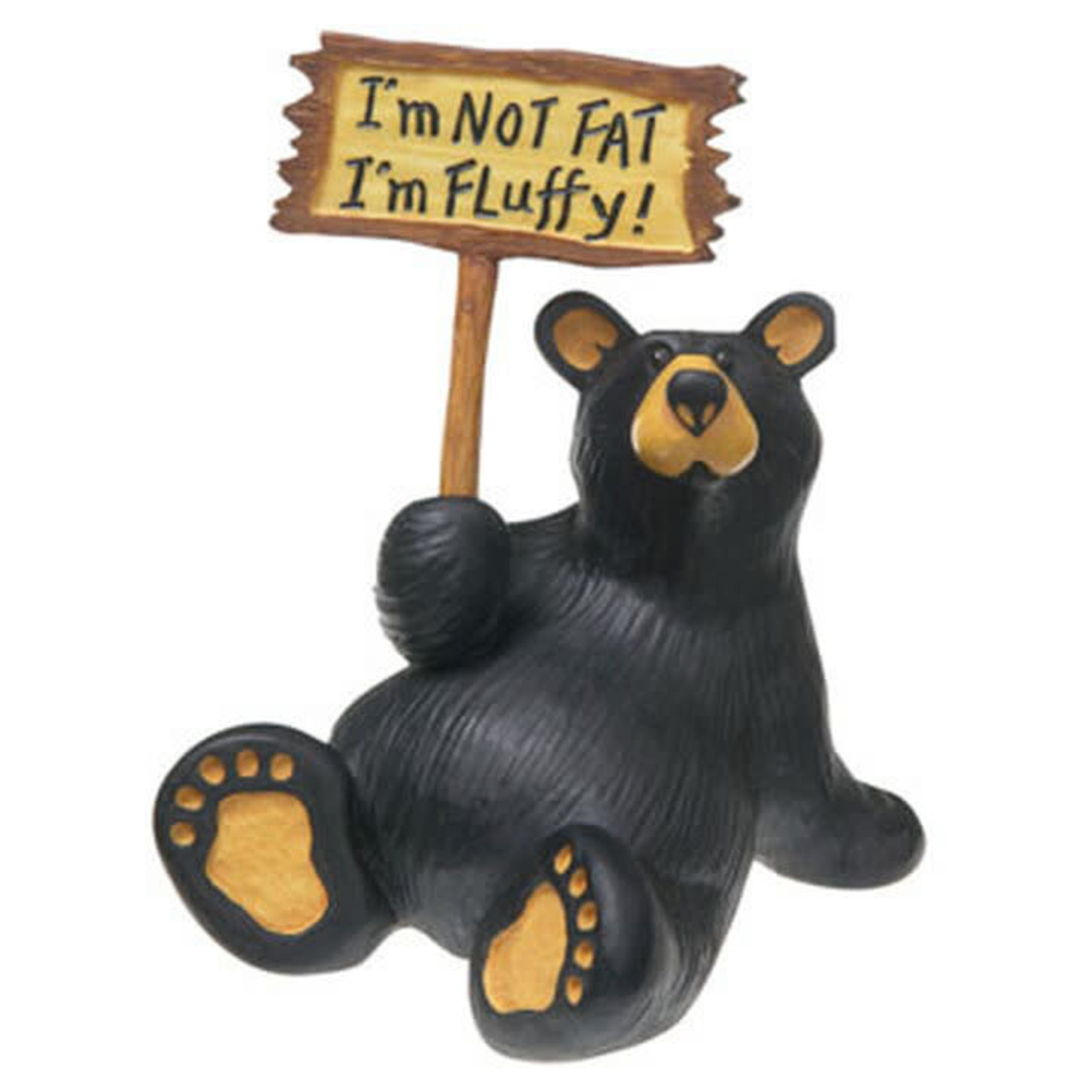 I'm Fluffy Bear W/ Sign
