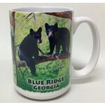 Black bear cubs in tree mug