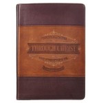 Through Christ leather Journal