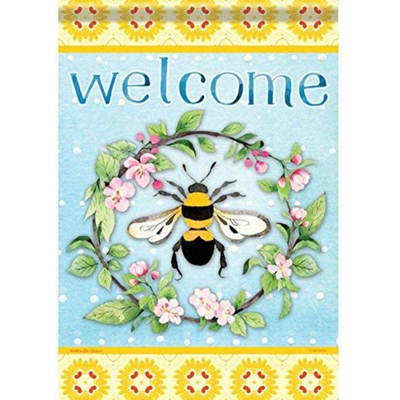 Bee Our Guest garden flag