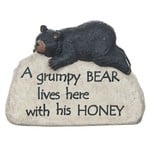 Lodge stone grumpy bear