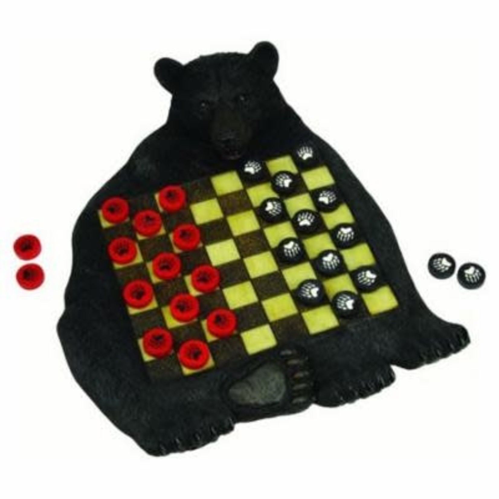 Bear shaped bd &paw checkers