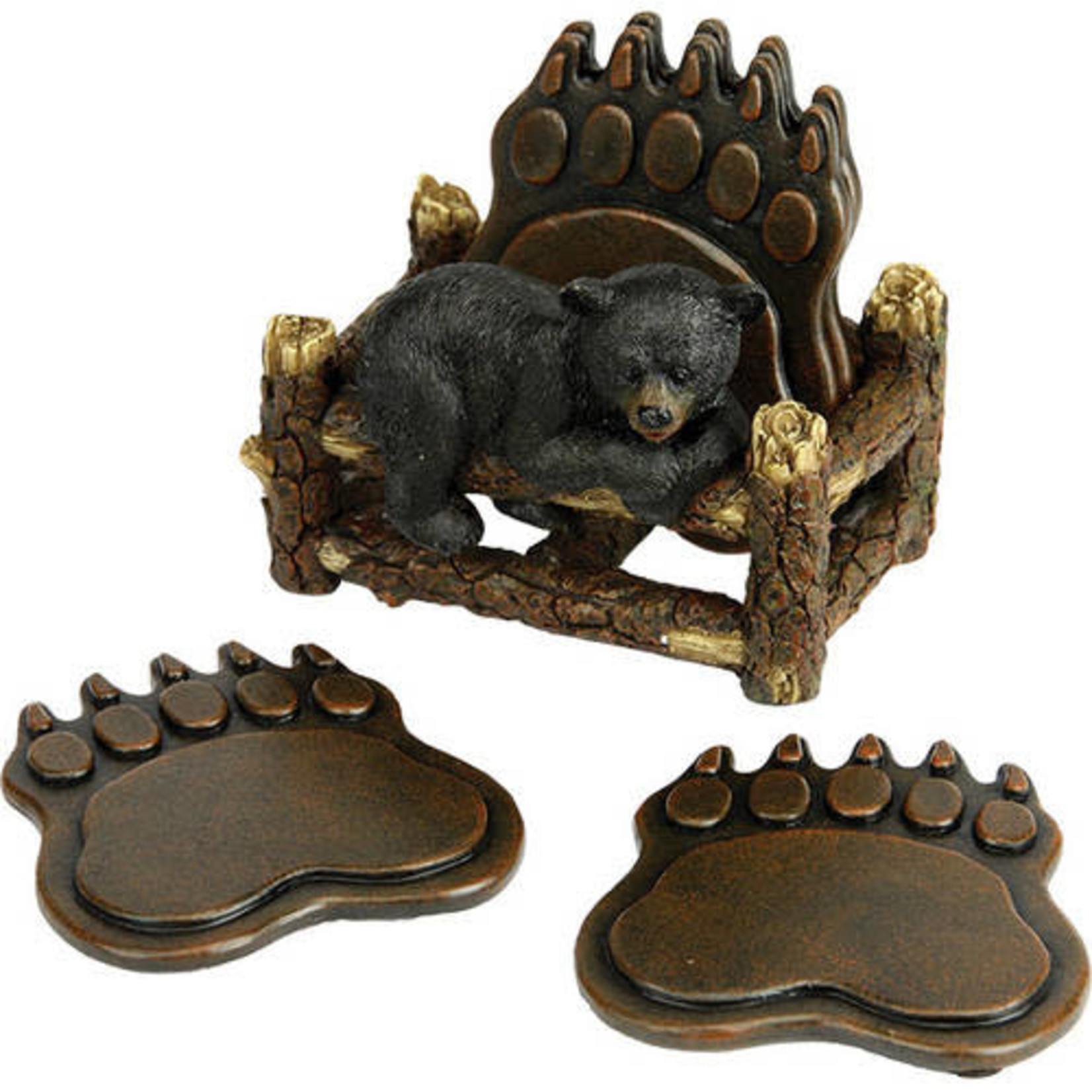 Bear Paw Coaster set