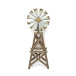 Windmill tabletop metal & wood
