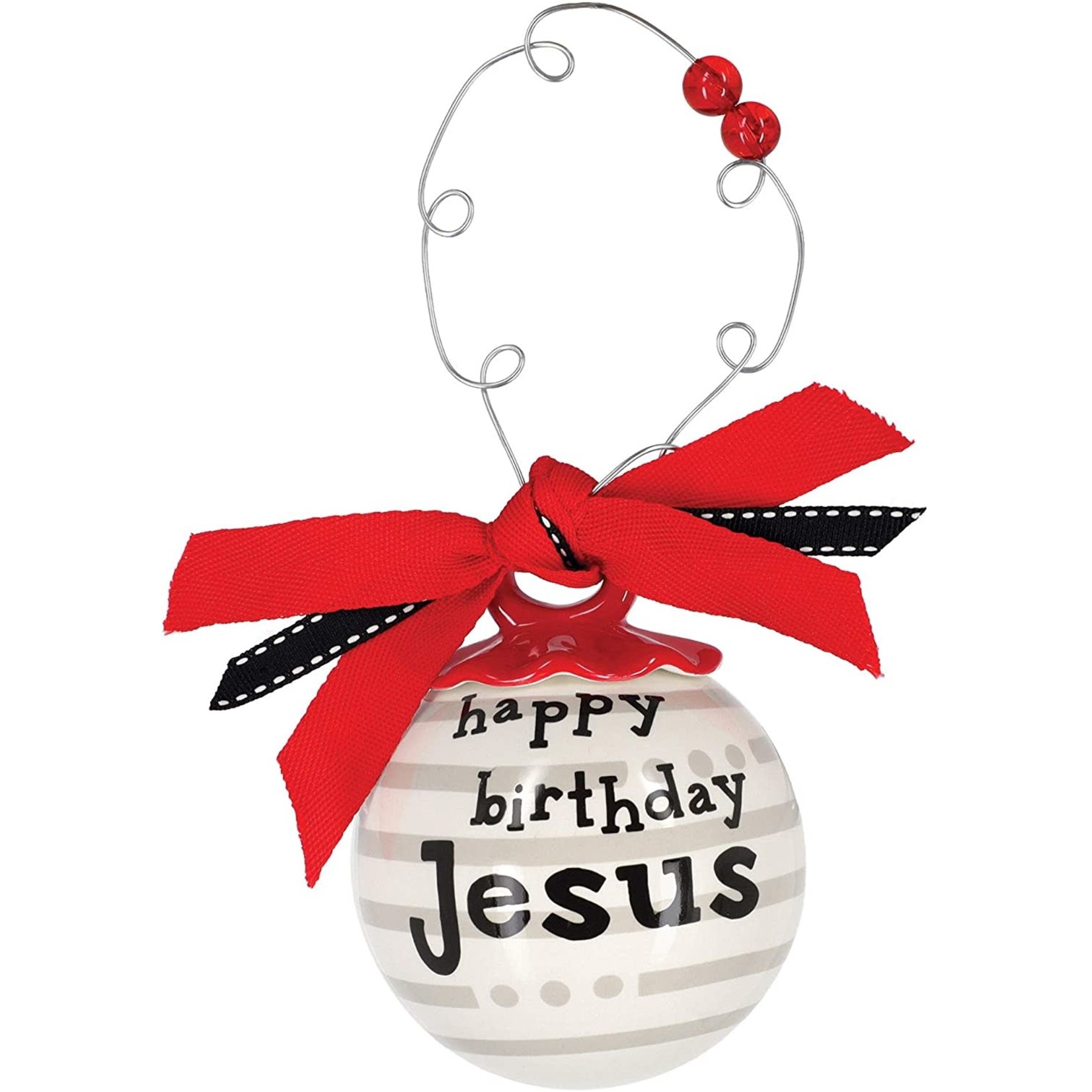Happy bday Jesus ceramic ball