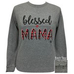 Blessed Mama athletic grey