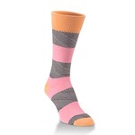 Bloom pink/tangerine sock