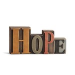 Letterpress Sculpt Hope