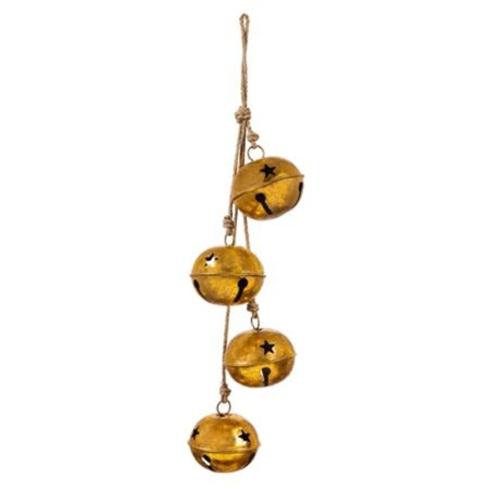 OVERSIZED GOLDEN JINGLE BELL CHIMES