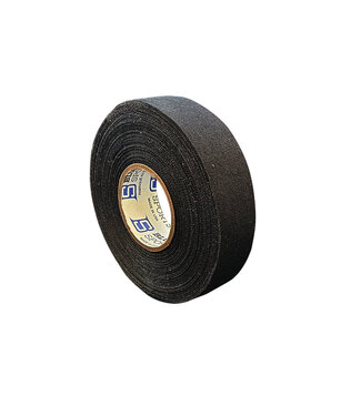Blue Sports Black Cloth Hockey Tape (24mm x 25m)