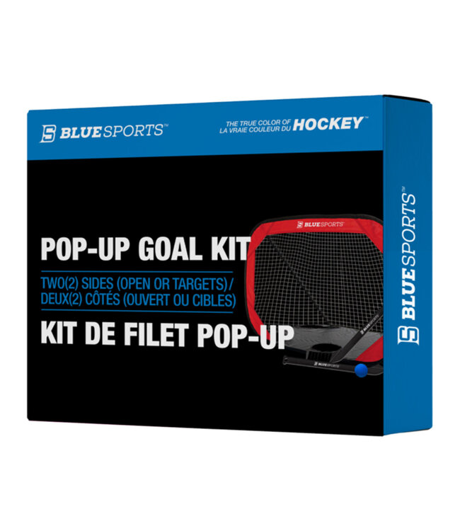 Blue Sports Kit de Filet POP-UP avec Cible