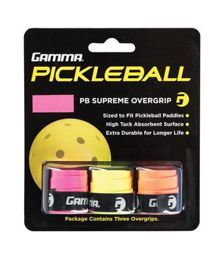 Gamma Balles de Pickleball Overgrip Suprême (3 pq)