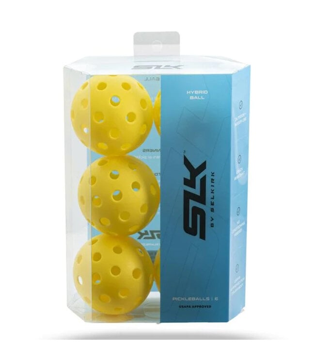 Selkirk Balles de Pickleball SLK Hybrid Intérieur/Extérieur (6pq)