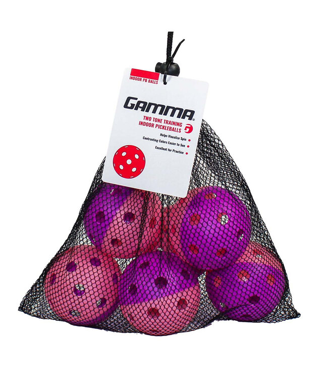 Two Tone Indoor Training Pickleballs (6 pk)
