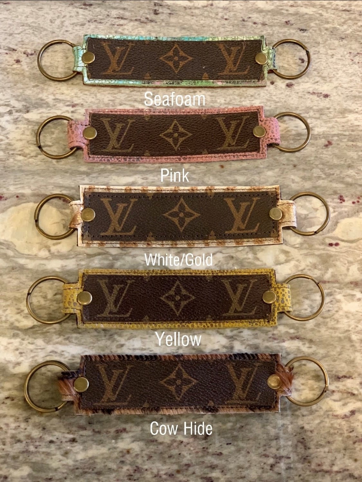 Repurposed Louis Vuitton Keychain Wallet 3698 Keweenaw Bay Indian